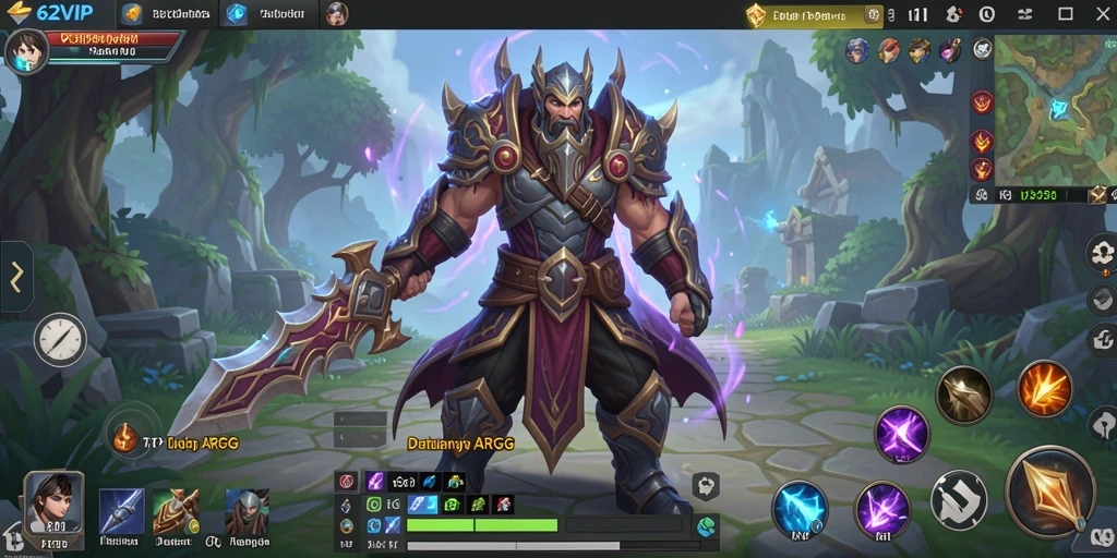 Tampilan gameplay seru dari 62VIP dengan karakter beraksi di dunia fantasi.