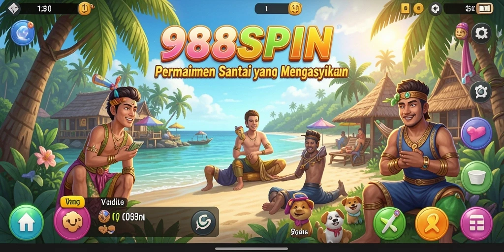 Gameplay 988SPIN yang penuh warna dan seru.