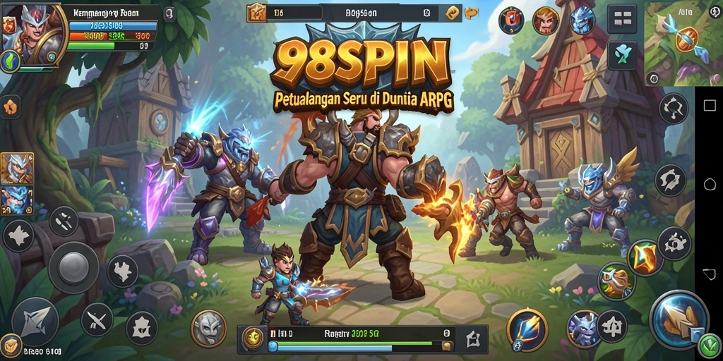 Tampilan gameplay menarik dari 98SPIN yang menampilkan pertarungan seru.