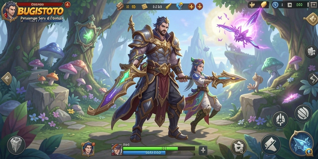Tampilan permainan RPG BUGISTOTO yang seru dan penuh aksi.