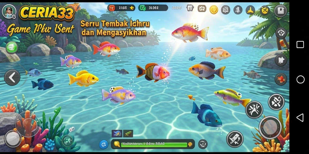 Gameplay seru dan menantang dalam Tembak Ikan.