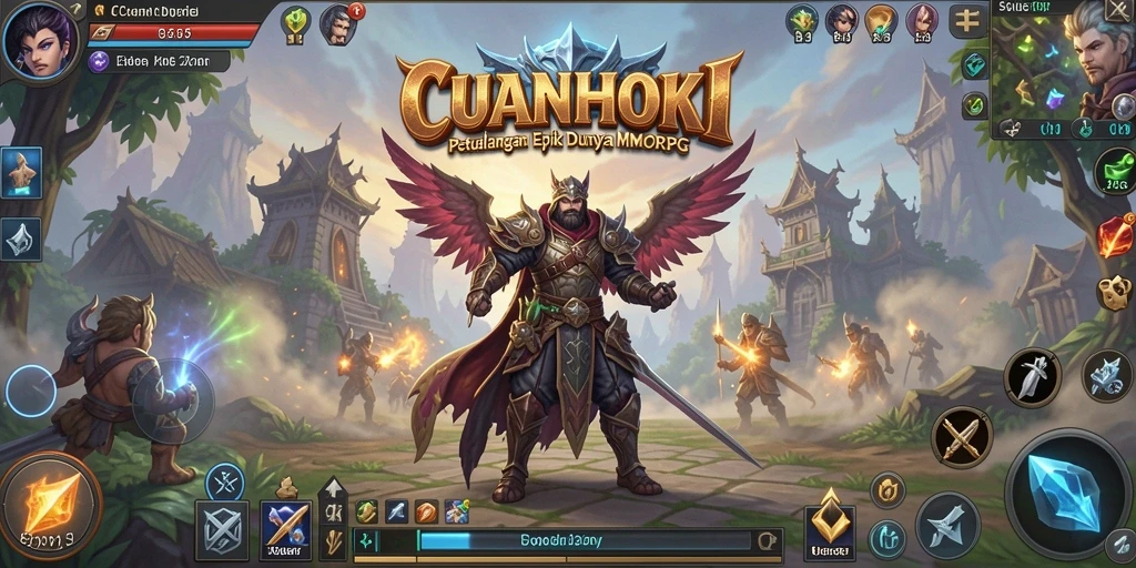 Gameplay seru dan menantang dalam CUANHOKI MMORPG.