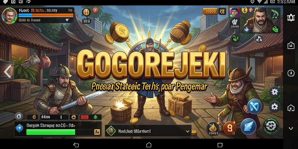 Tangkapan layar gameplay GOGOREJEKI dengan strategi menawan.