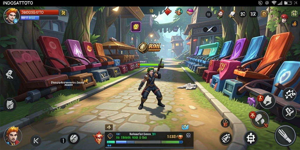 Screenshot gameplay INDOSATTOTO menampilkan elemen simulasi yang mendalam.