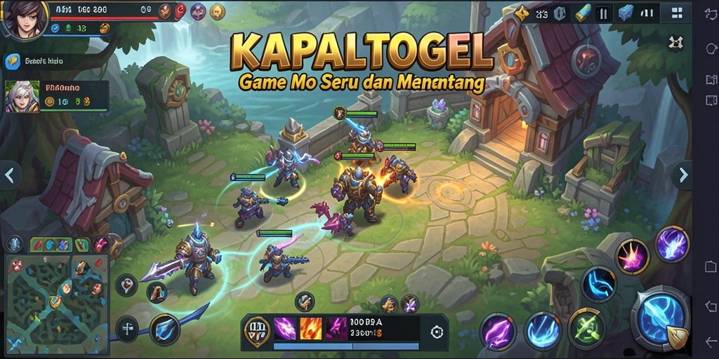 Screenshot gameplay seru dalam KAPALTOGEL MOBA.