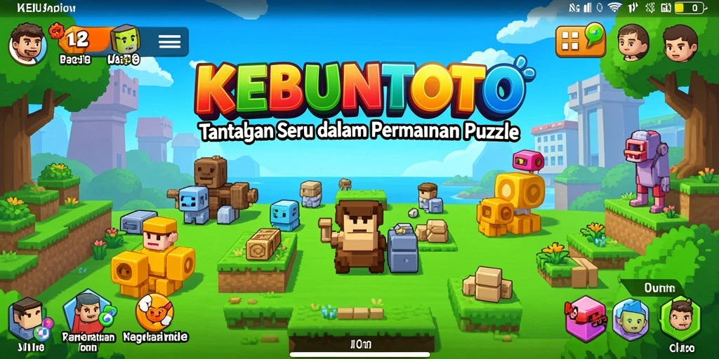 Tampilan gameplay KEBUNTOTO yang penuh warna dan menarik.