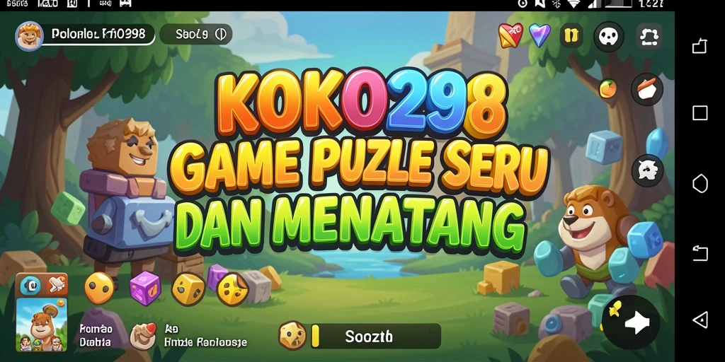 Tampilan gameplay KOKO288 dengan puzzle yang menarik.