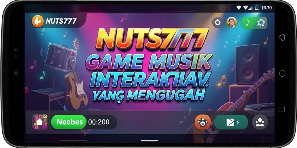 Screenshot NUTS777 menampilkan gameplay musik yang seru dan interaktif.