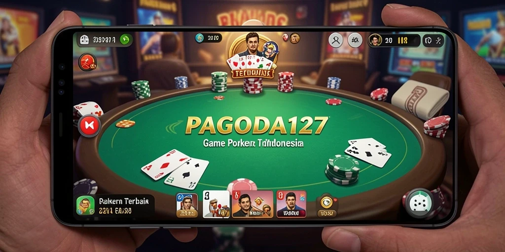 Tampilan gameplay poker yang menegangkan dan menarik di PAGODA127.