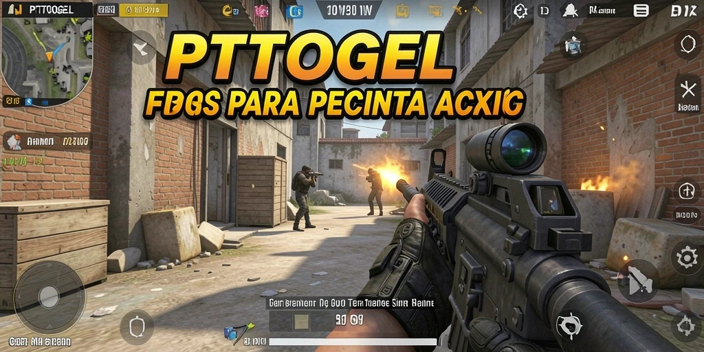 Tampilan seru gameplay PTTOGEL dalam pertempuran FPS.