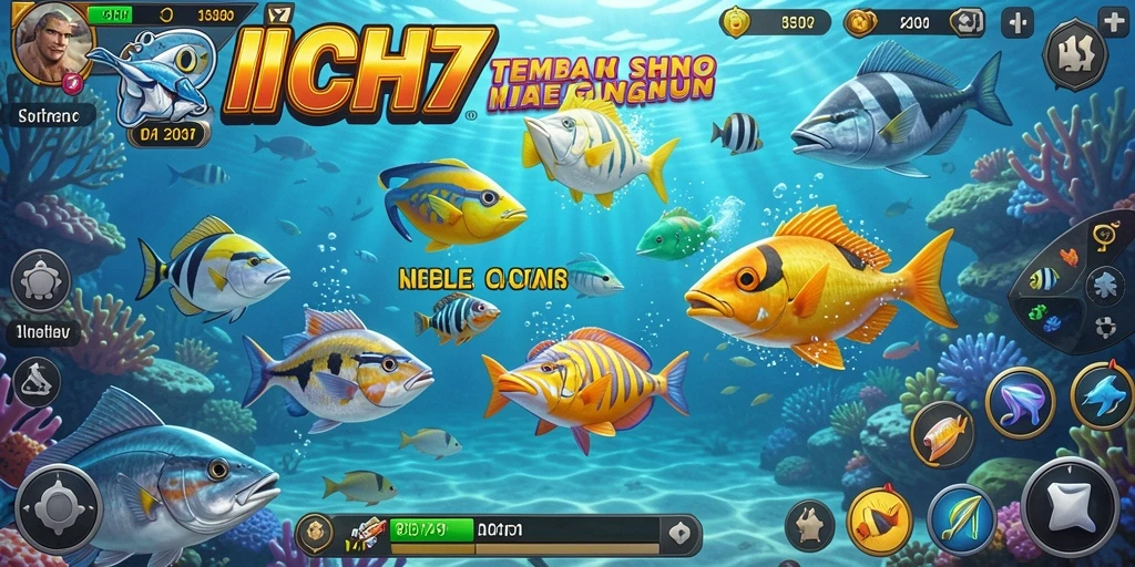 Gameplay seru dari RICH7 dalam menangkap ikan.