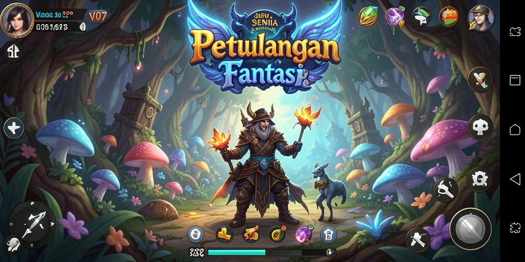 Tampilan menarik dari gameplay V07 dalam dunia petualangan.