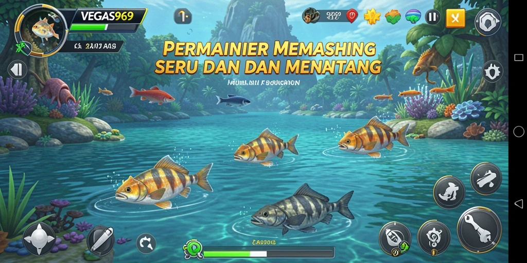 Tangkapan besar dalam gameplay memancing yang menegangkan di VEGAS969.
