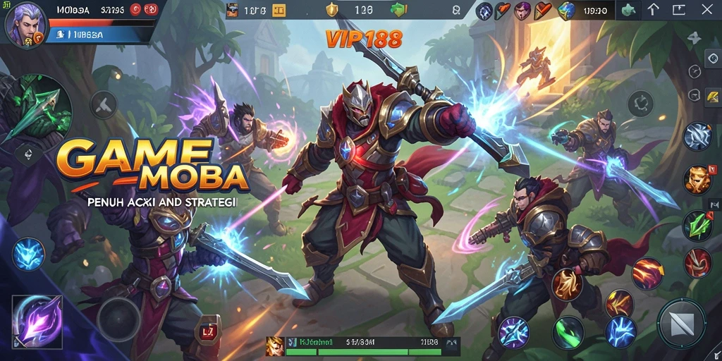 Tampilan seru gameplay pertempuran di VIP188 yang menegangkan.
