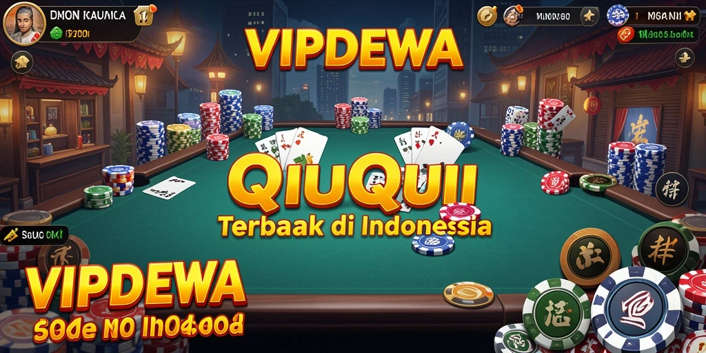Tampilan gameplay seru dari VIPDEWA dalam permainan QiuQiu.