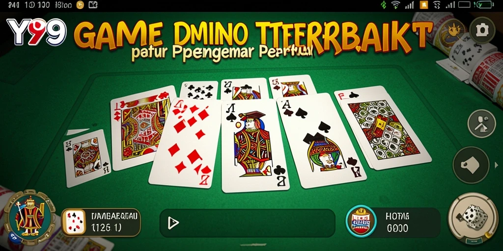 Tampilan gameplay seru dalam Y89, permainan Domino yang menyenangkan.