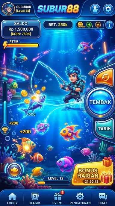Tampilan utama aplikasi subur88 yang menarik dan user-friendly.